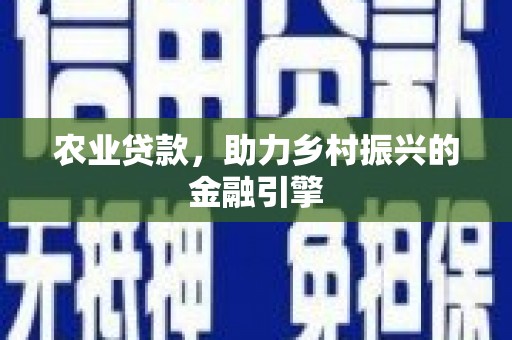 永定农业贷款，助力乡村振兴的金融引擎