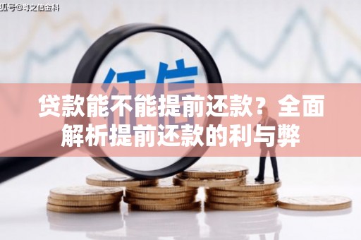 永定贷款能不能提前还款？全面解析提前还款的利与弊