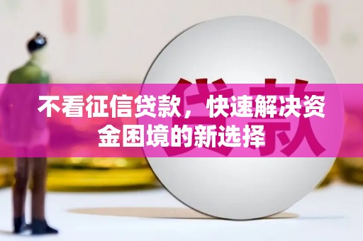 永定不看征信贷款，快速解决资金困境的新选择