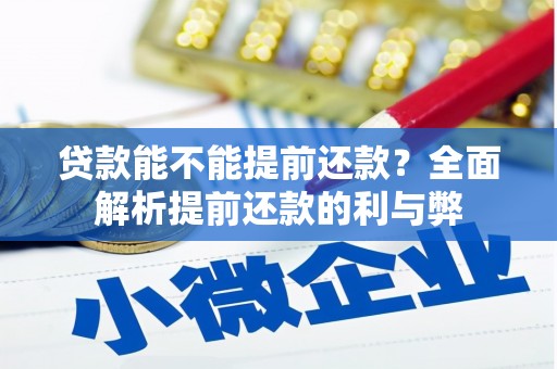 永定贷款能不能提前还款？全面解析提前还款的利与弊