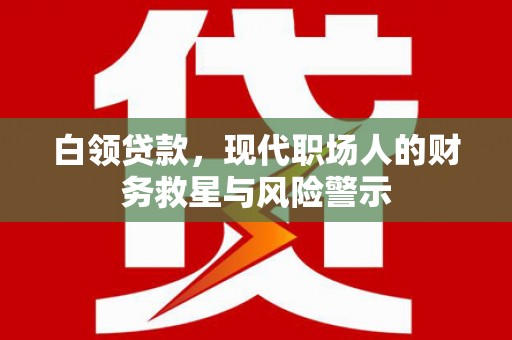 永定白领贷款，现代职场人的财务救星与风险警示