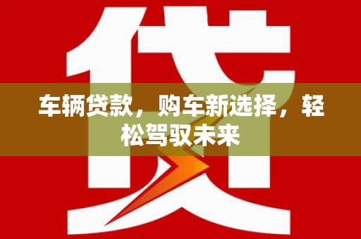 永定车辆贷款，购车新选择，轻松驾驭未来