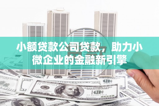 永定小额贷款公司贷款，助力小微企业的金融新引擎