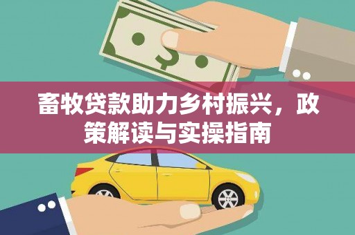 永定畜牧贷款助力乡村振兴，政策解读与实操指南