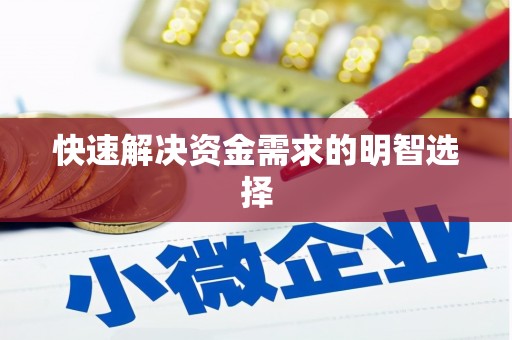 永定快速解决资金需求的明智选择