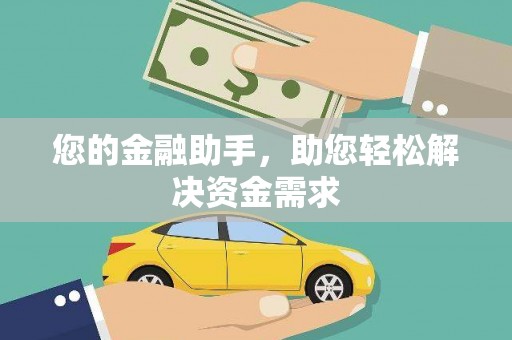 永定您的金融助手，助您轻松解决资金需求