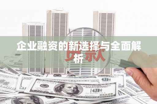 永定企业融资的新选择与全面解析